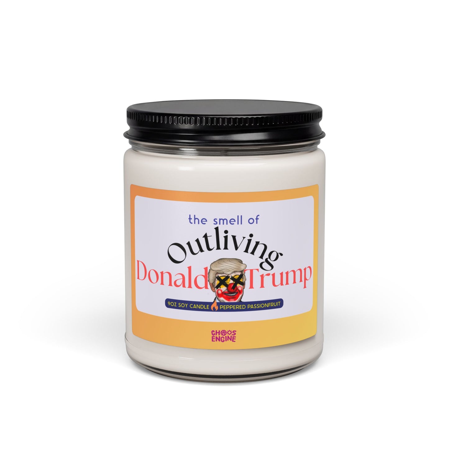 The Smell of Outliving Donald Trump scented soy candle
