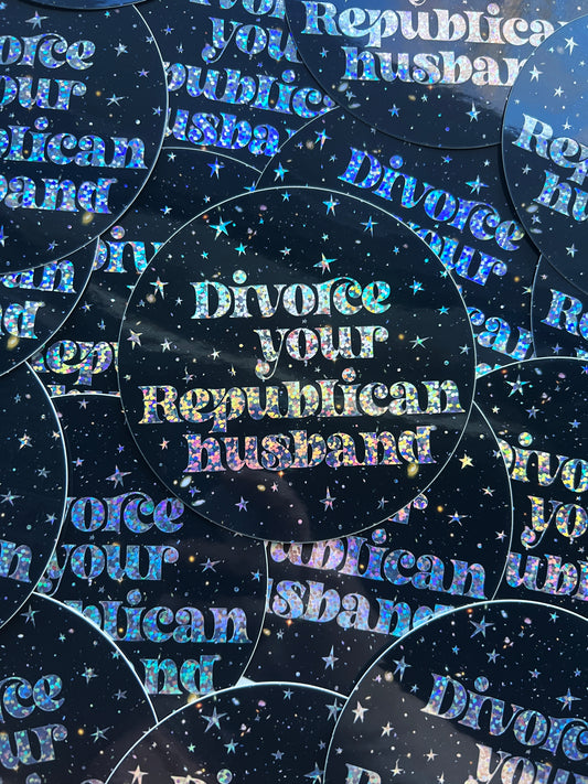 Divorce Your Republican Husband sticker