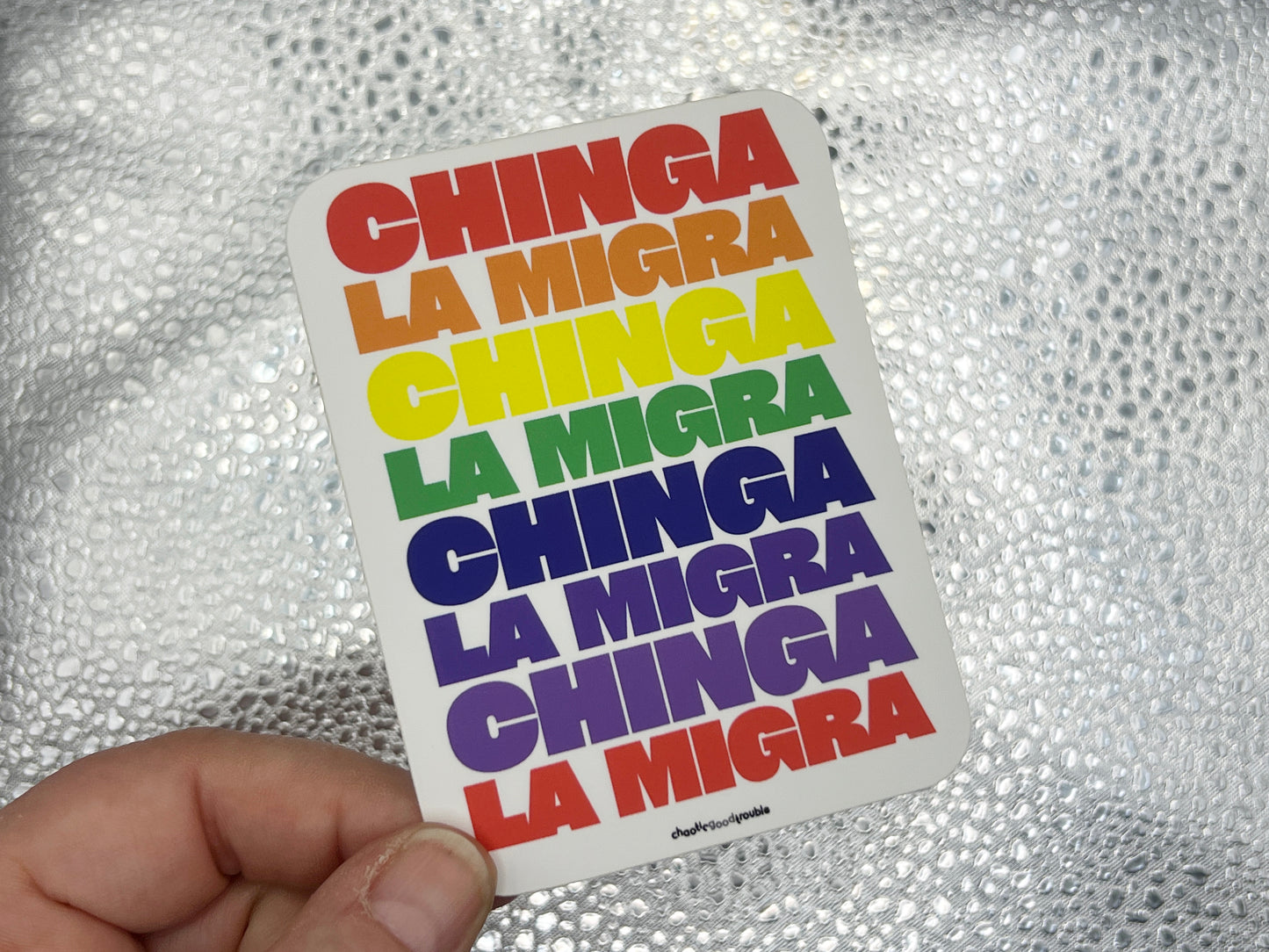 Chinga La Migra vinyl sticker