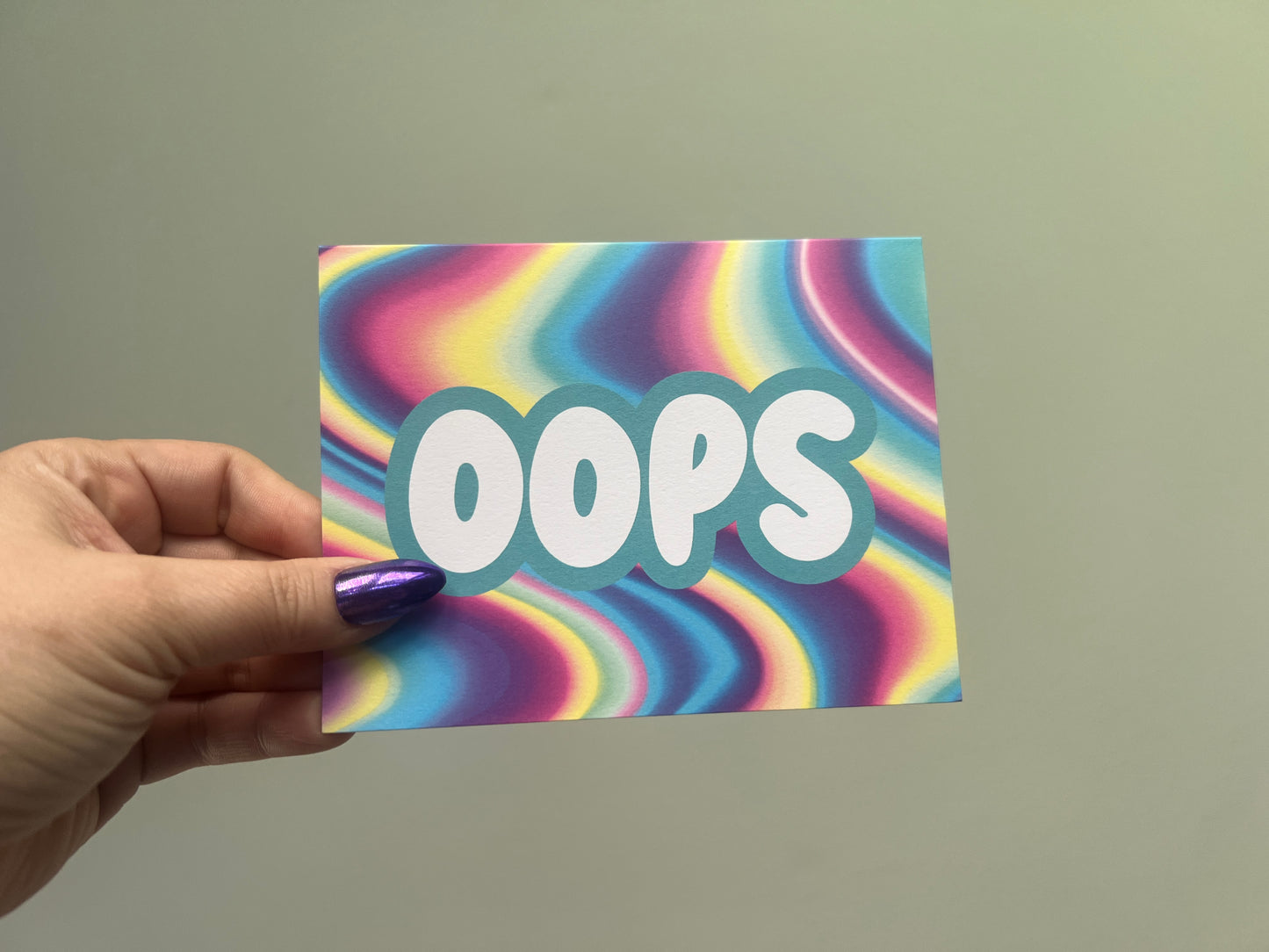 Oops card