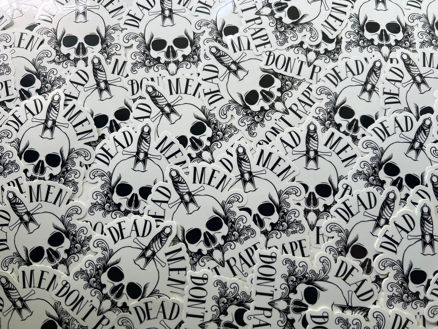 Dead Men Don't Rape vinyl sticker