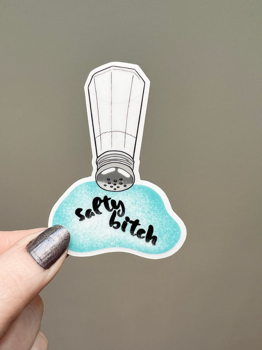 Salty Bitch translucent sticker