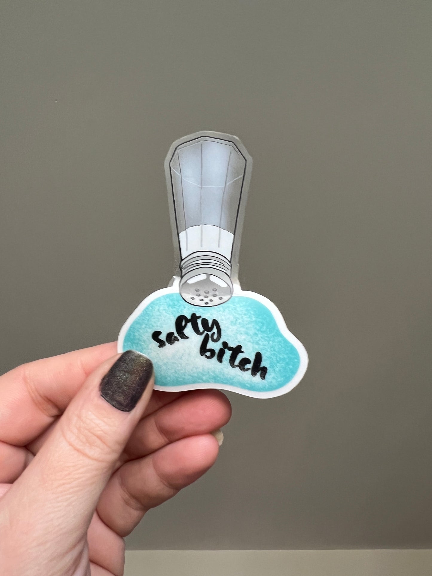 Salty Bitch translucent sticker