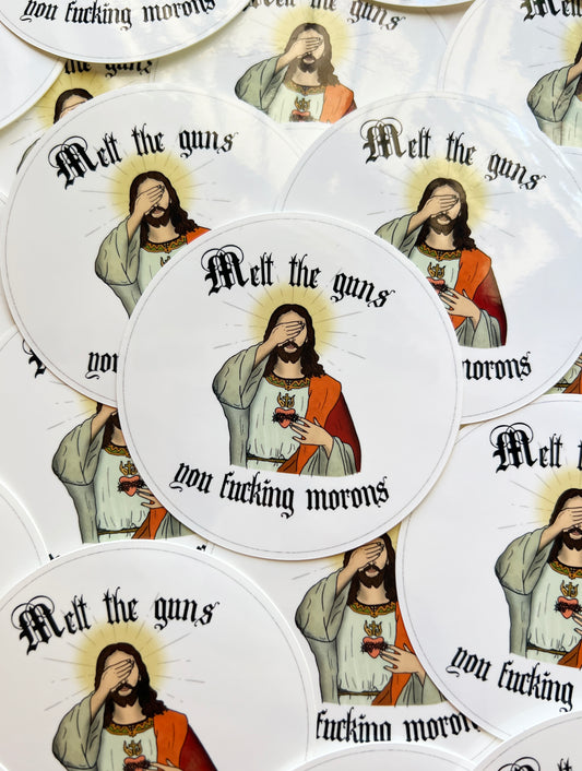 Melt the Guns sticker