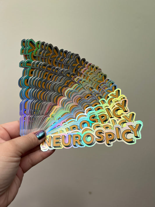 Neurospicy sticker