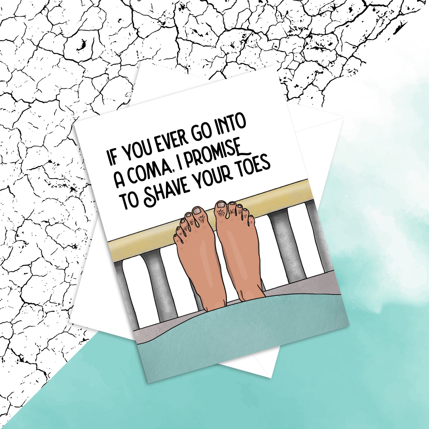 Coma Toes card