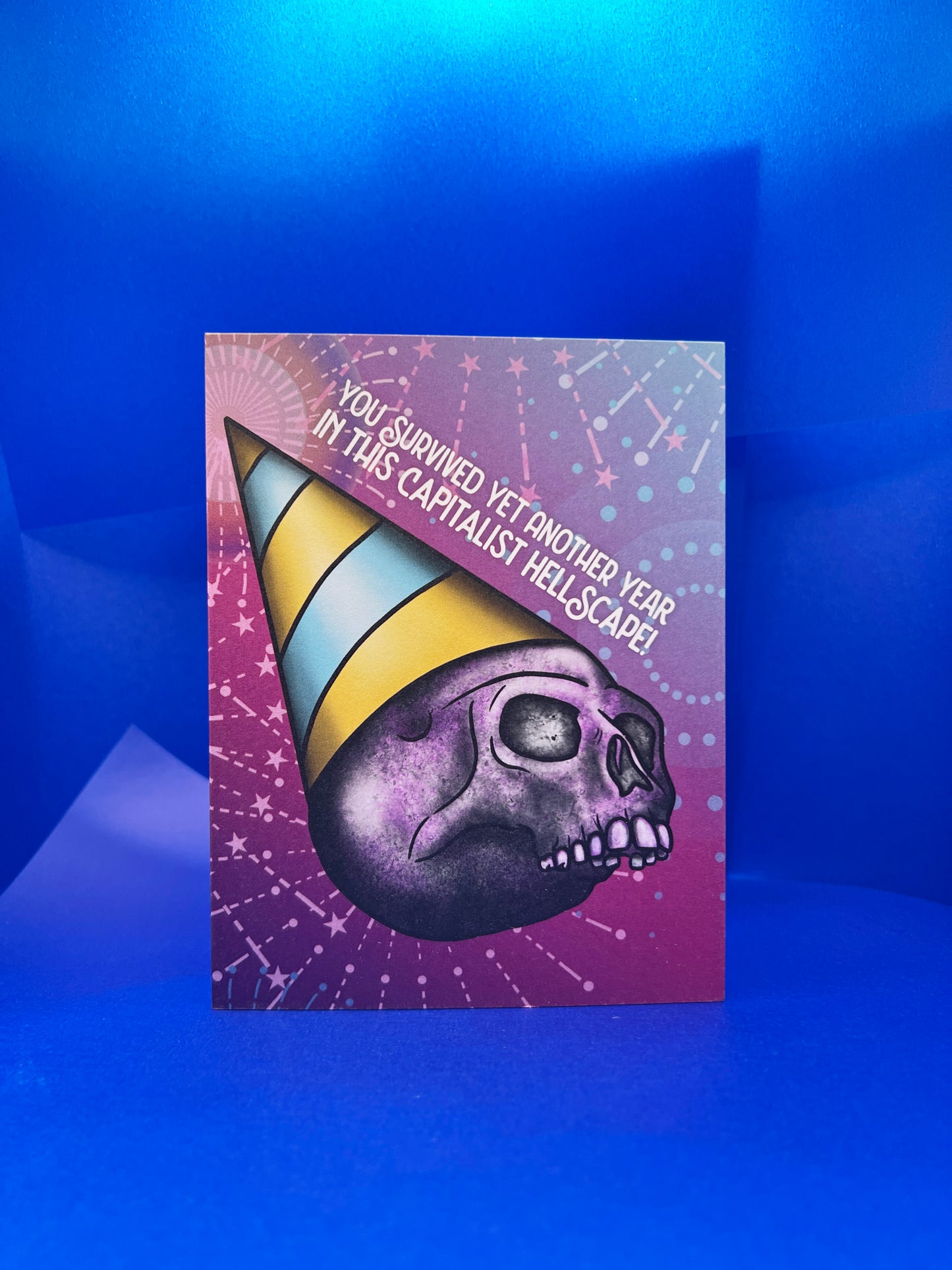 Capitalist Hellscape birthday card