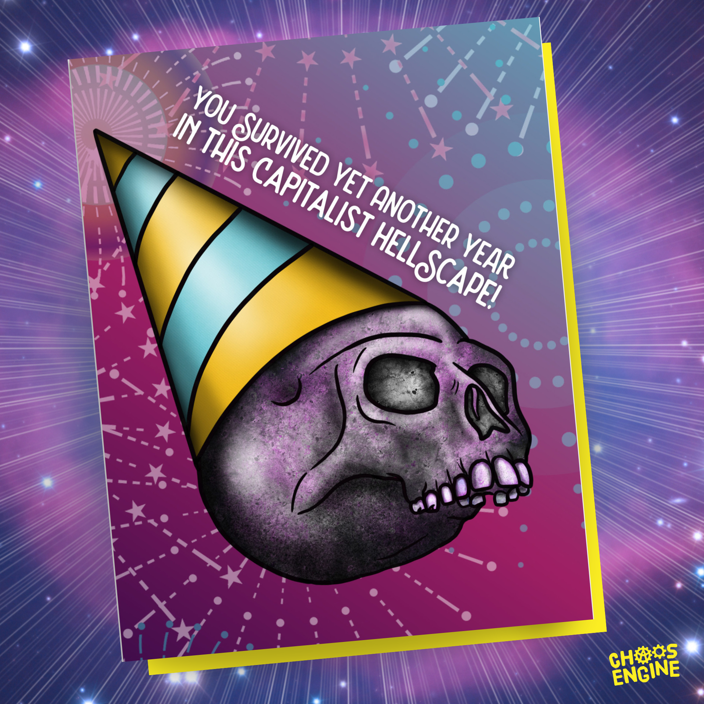Capitalist Hellscape birthday card