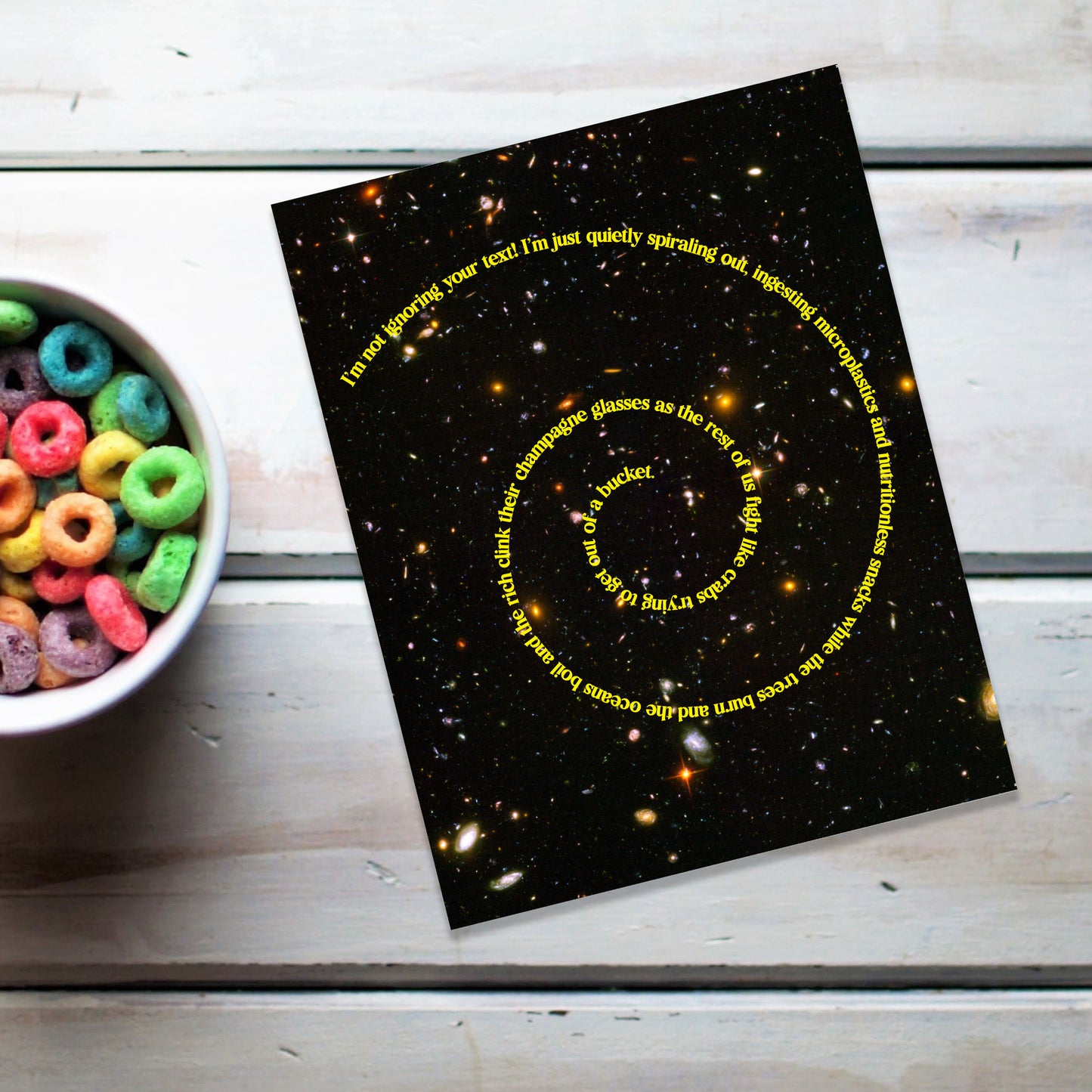 Spiraling Out card