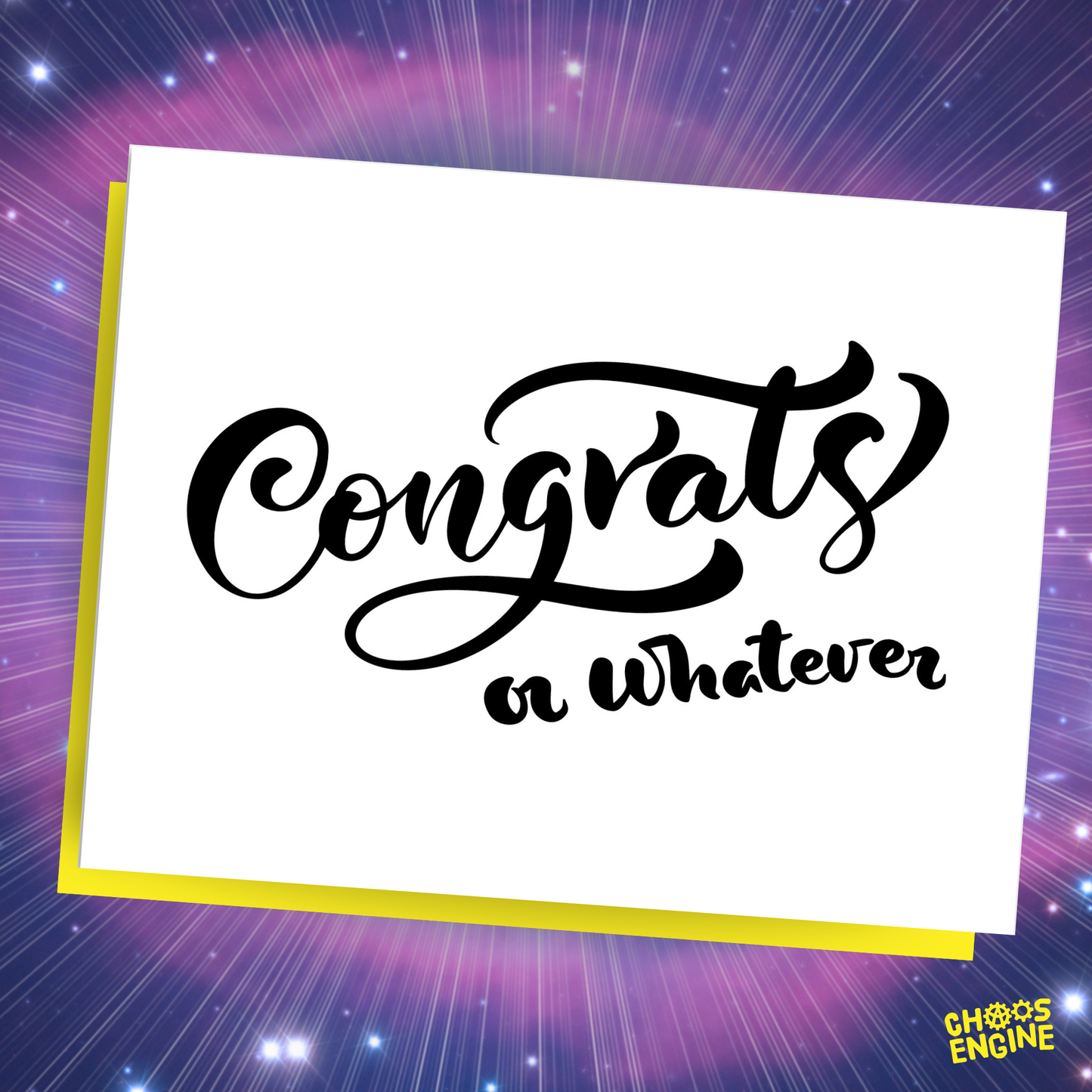 Congrats or Whatever card