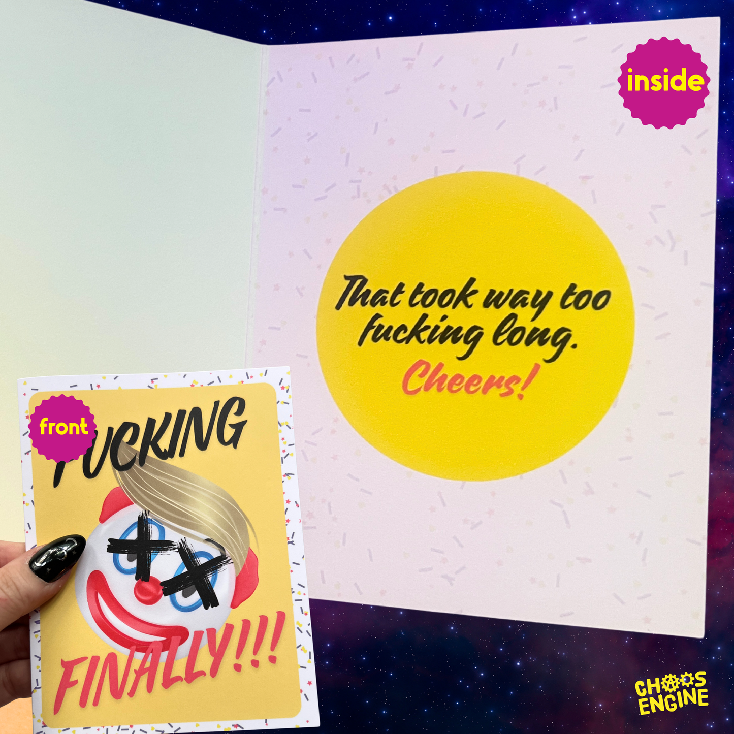 Fucking Finally card
