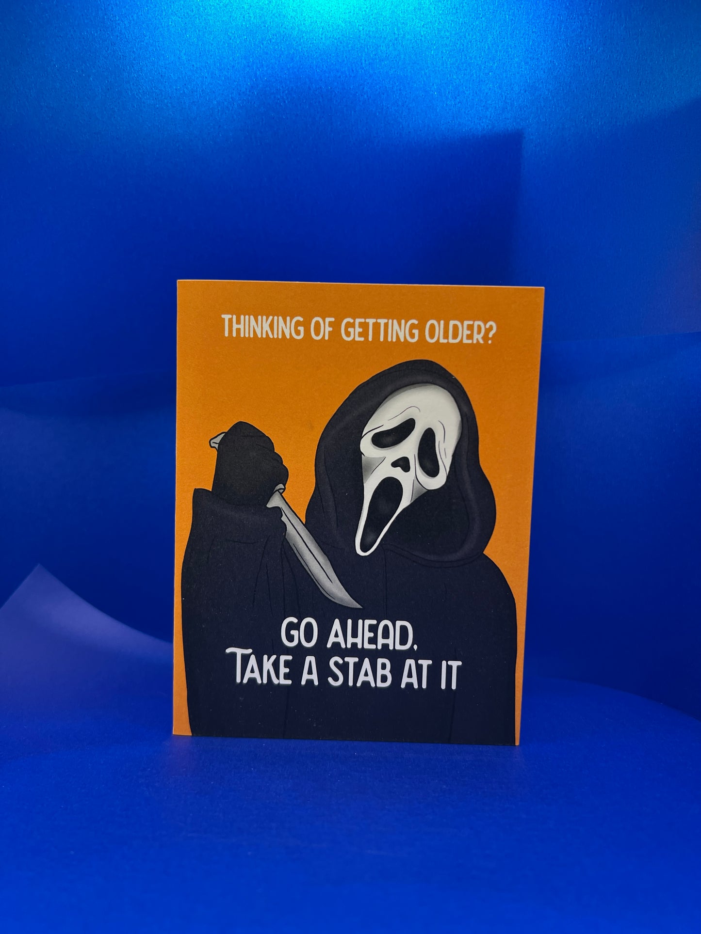 Ghostface birthday card