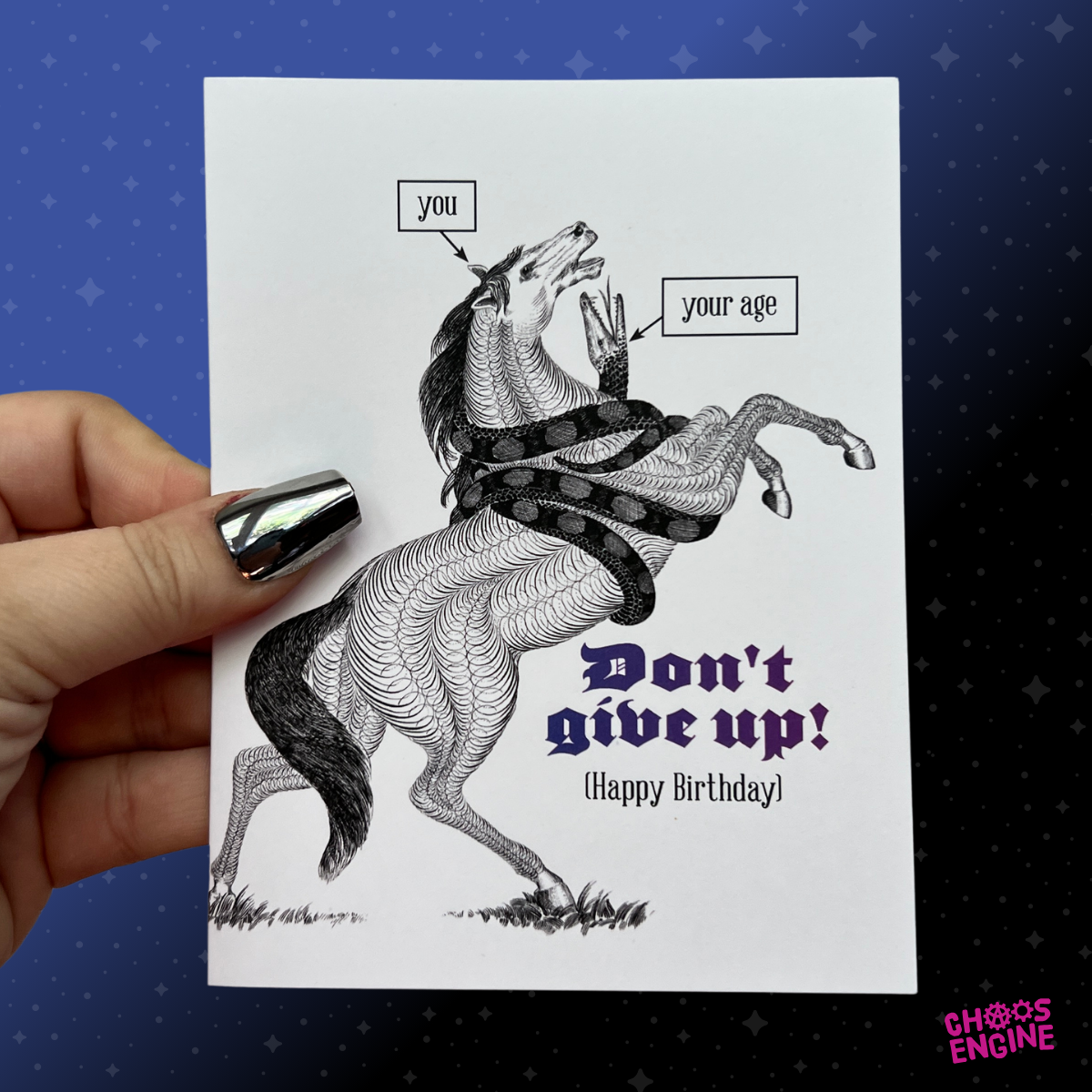 Don't Give Up card