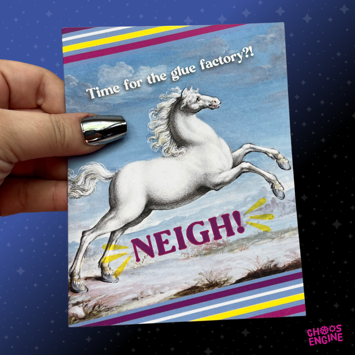 Glue Factory? NEIGH! card