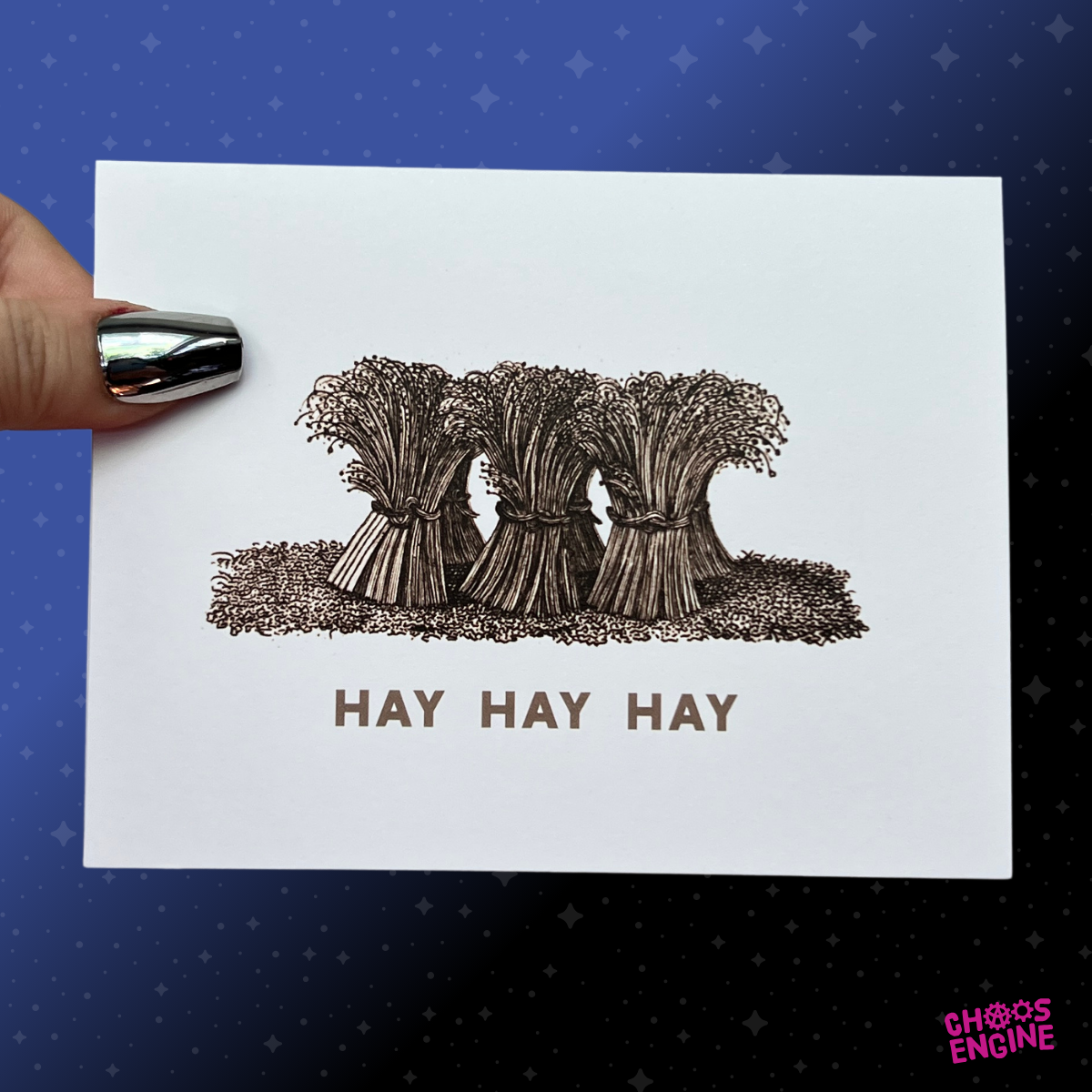 Hay Hay Hay card