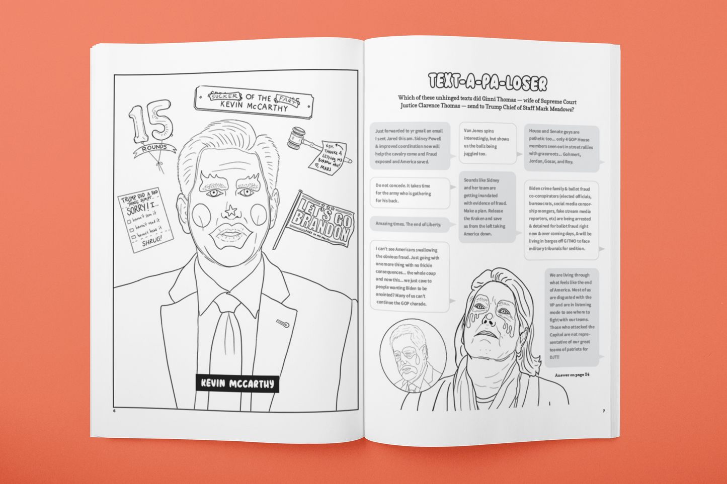 Conservative Clown coloring book