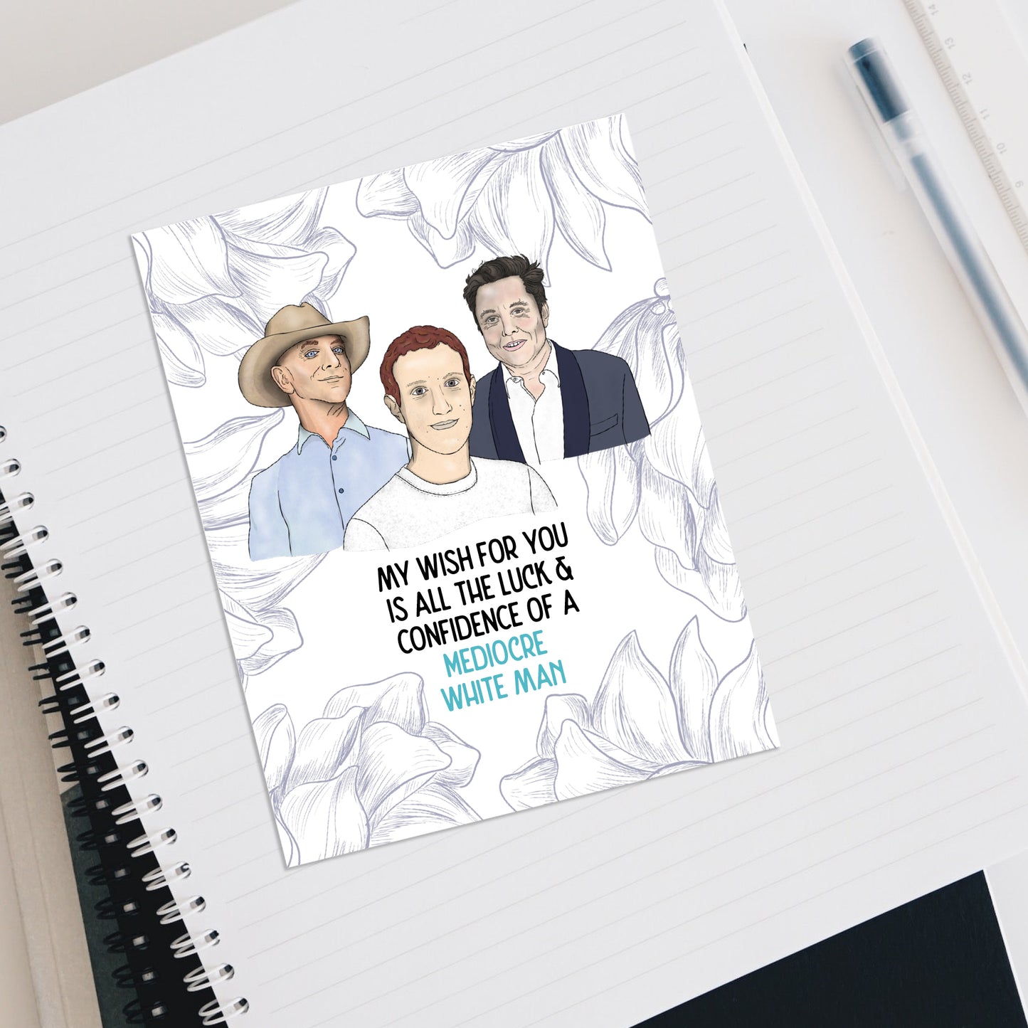 Mediocre White Men card