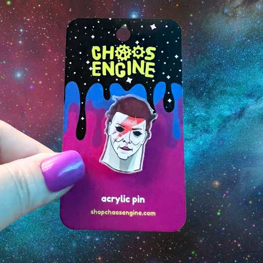 Stabby Stardust acrylic pin