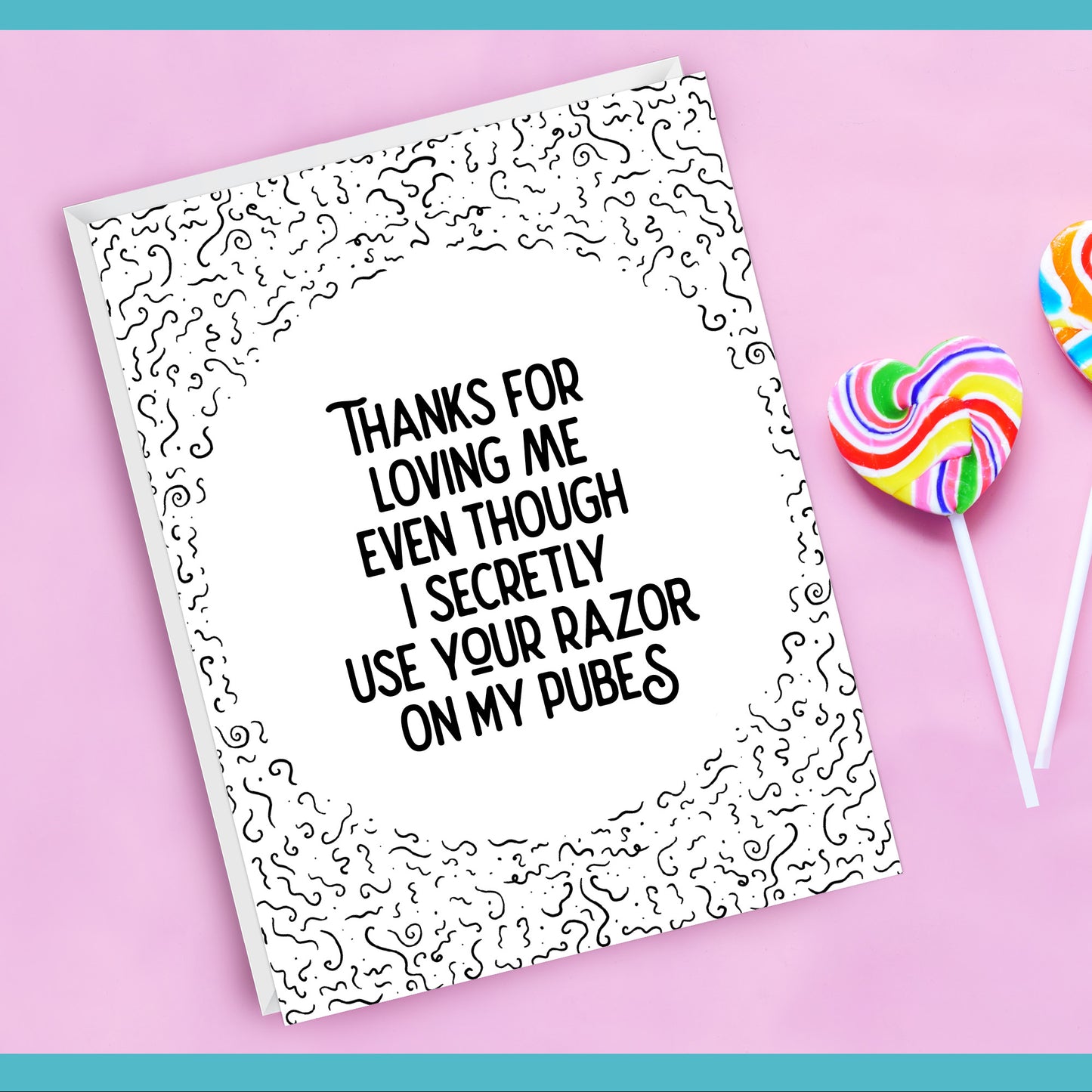 Pube Razor card