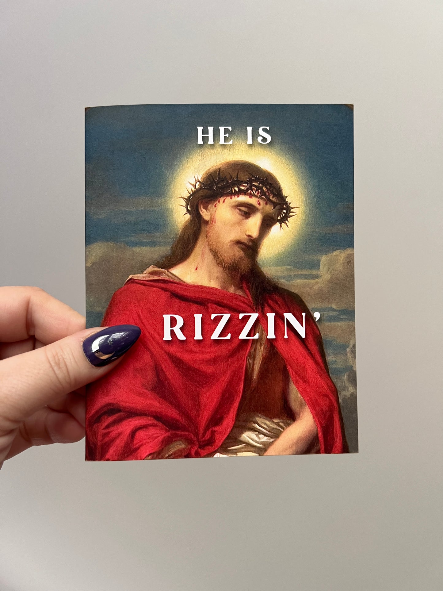 He Is Rizzin' card