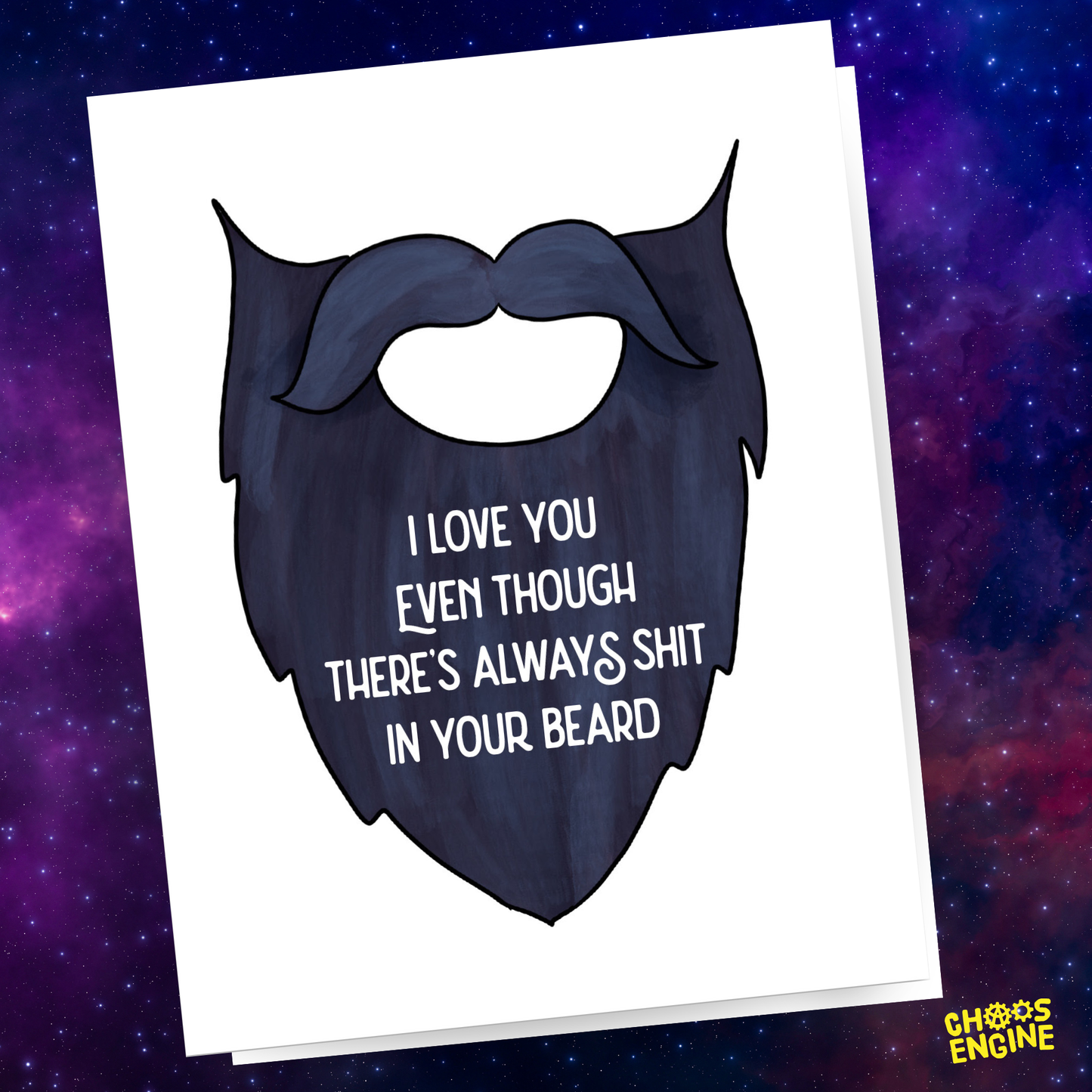 Shit In Your Beard card