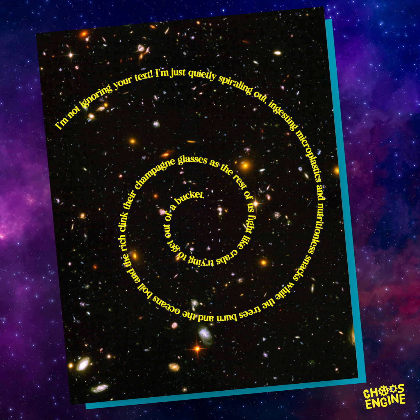 Spiraling Out card
