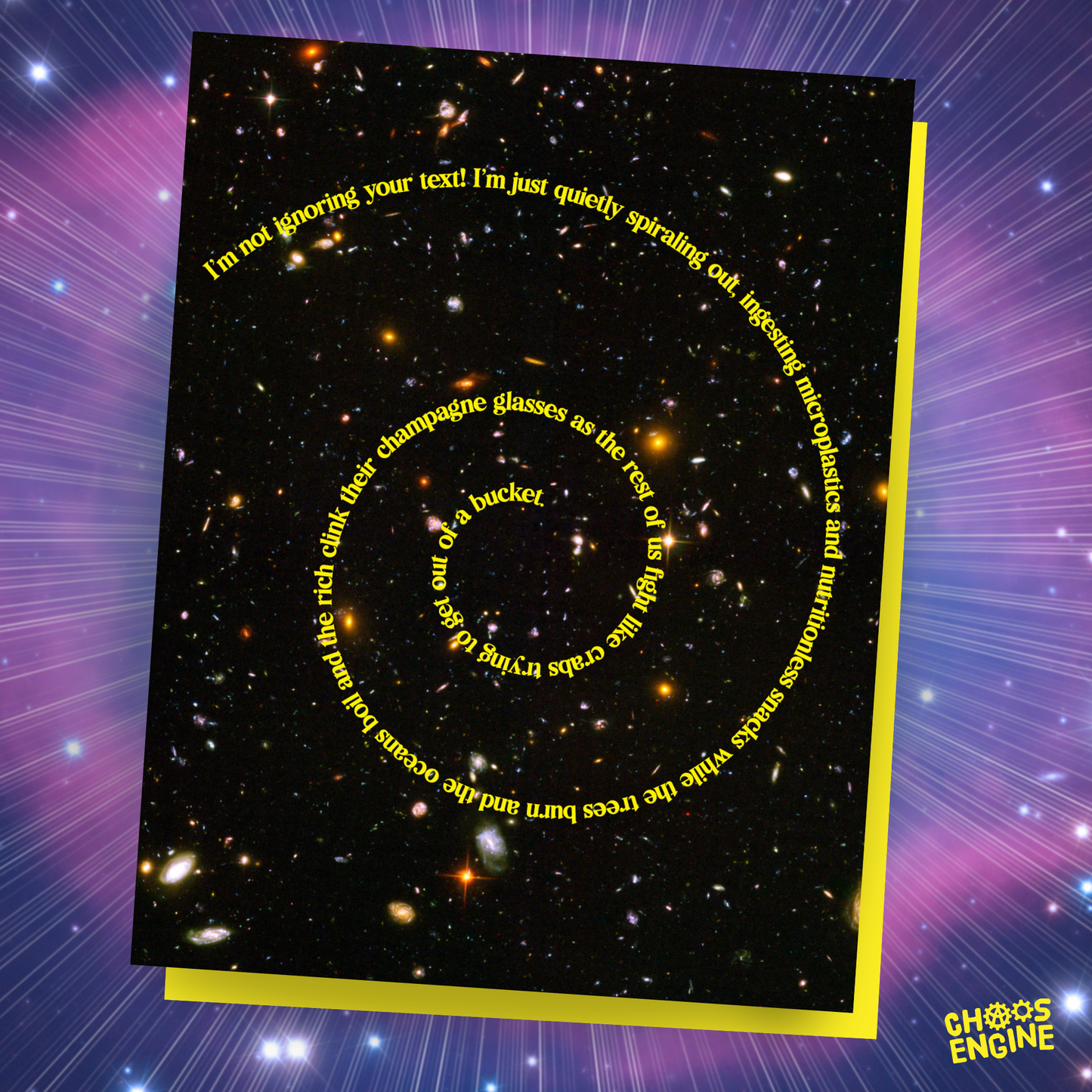 Spiraling Out card