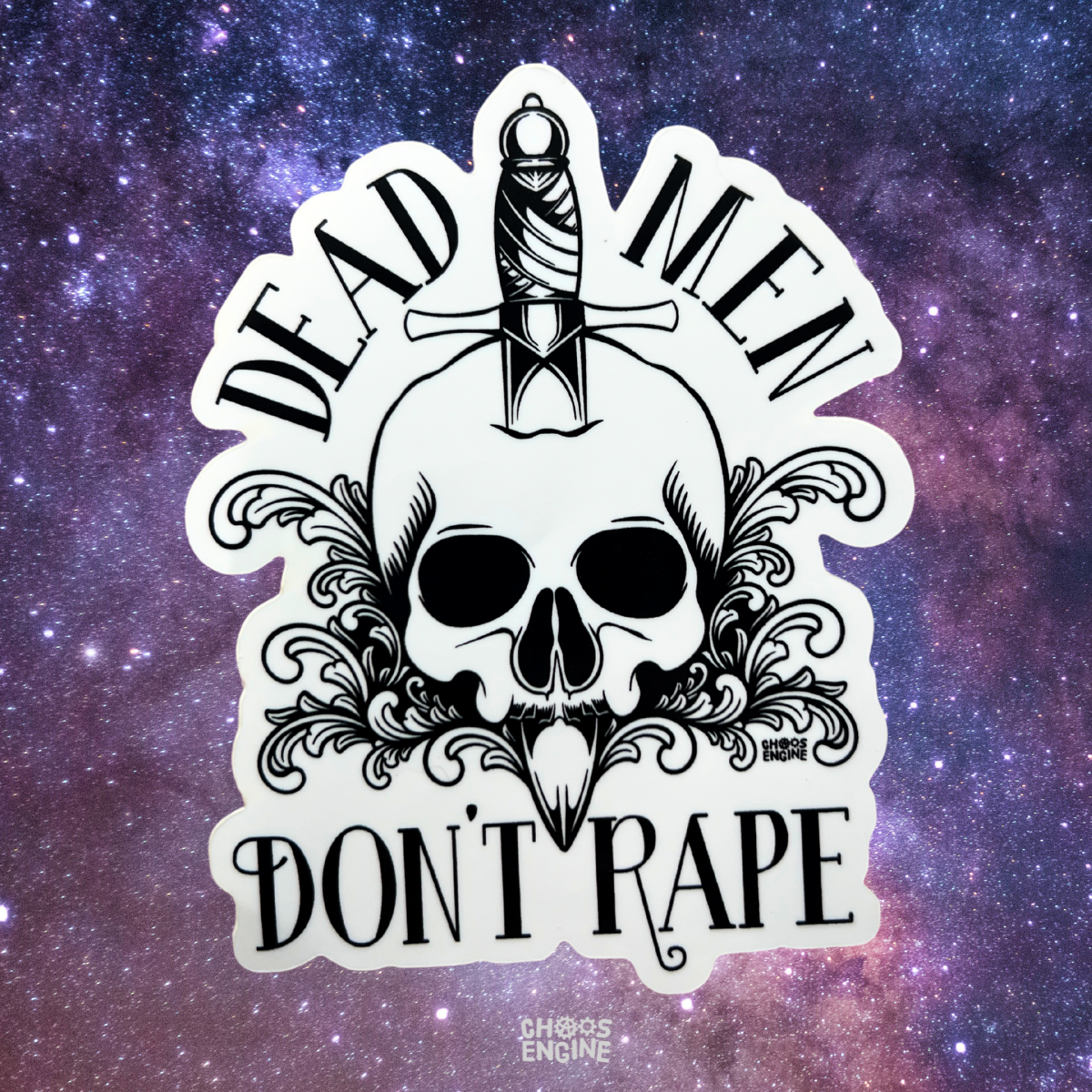 Dead Men Don't Rape vinyl sticker
