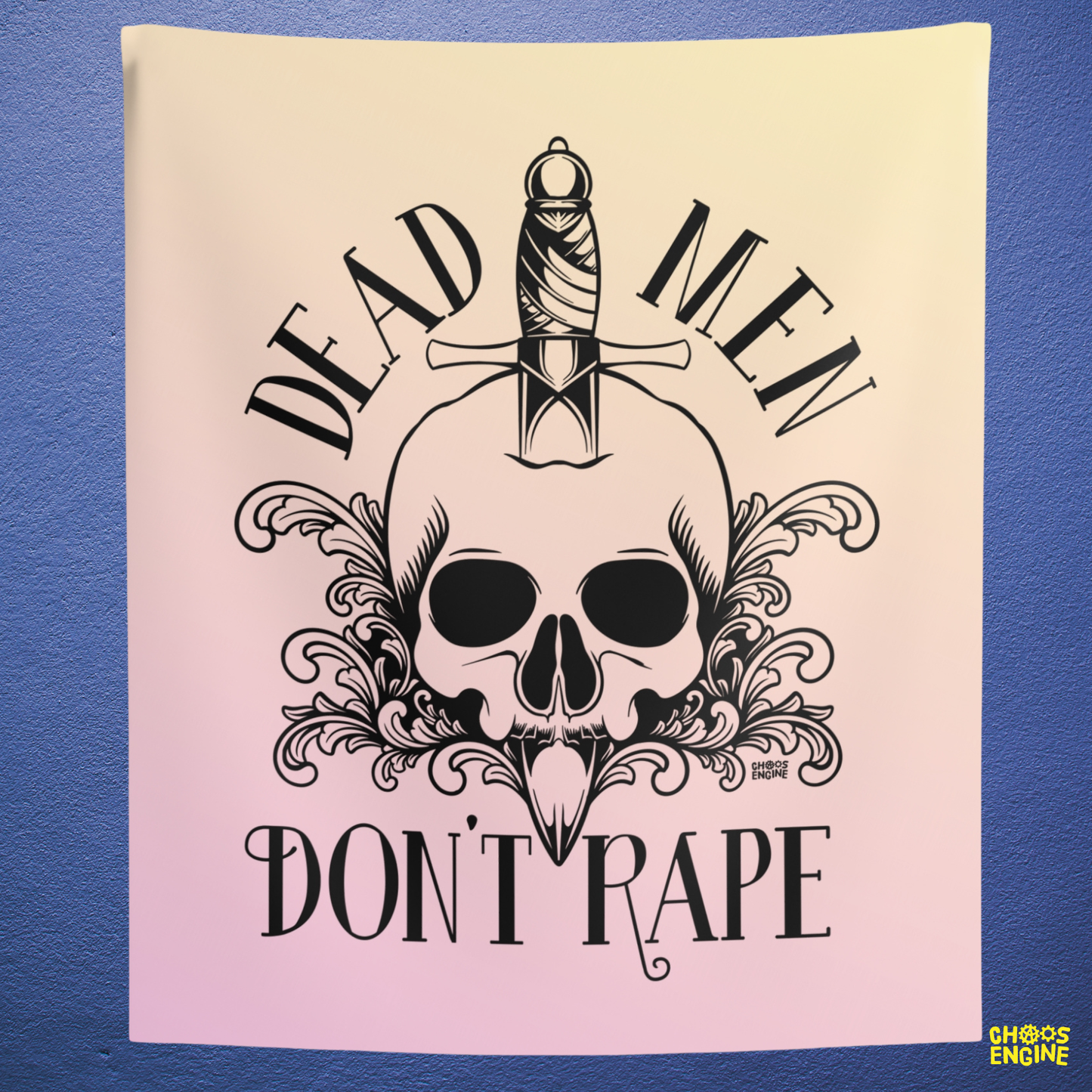 Dead Men Don't Rape wall tapestry
