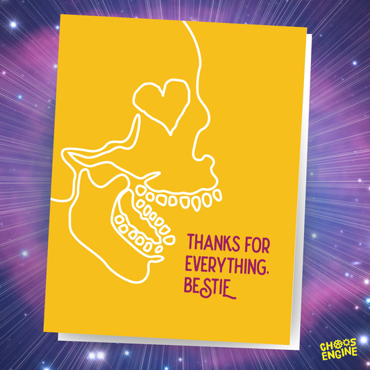 Thanks, Bestie card