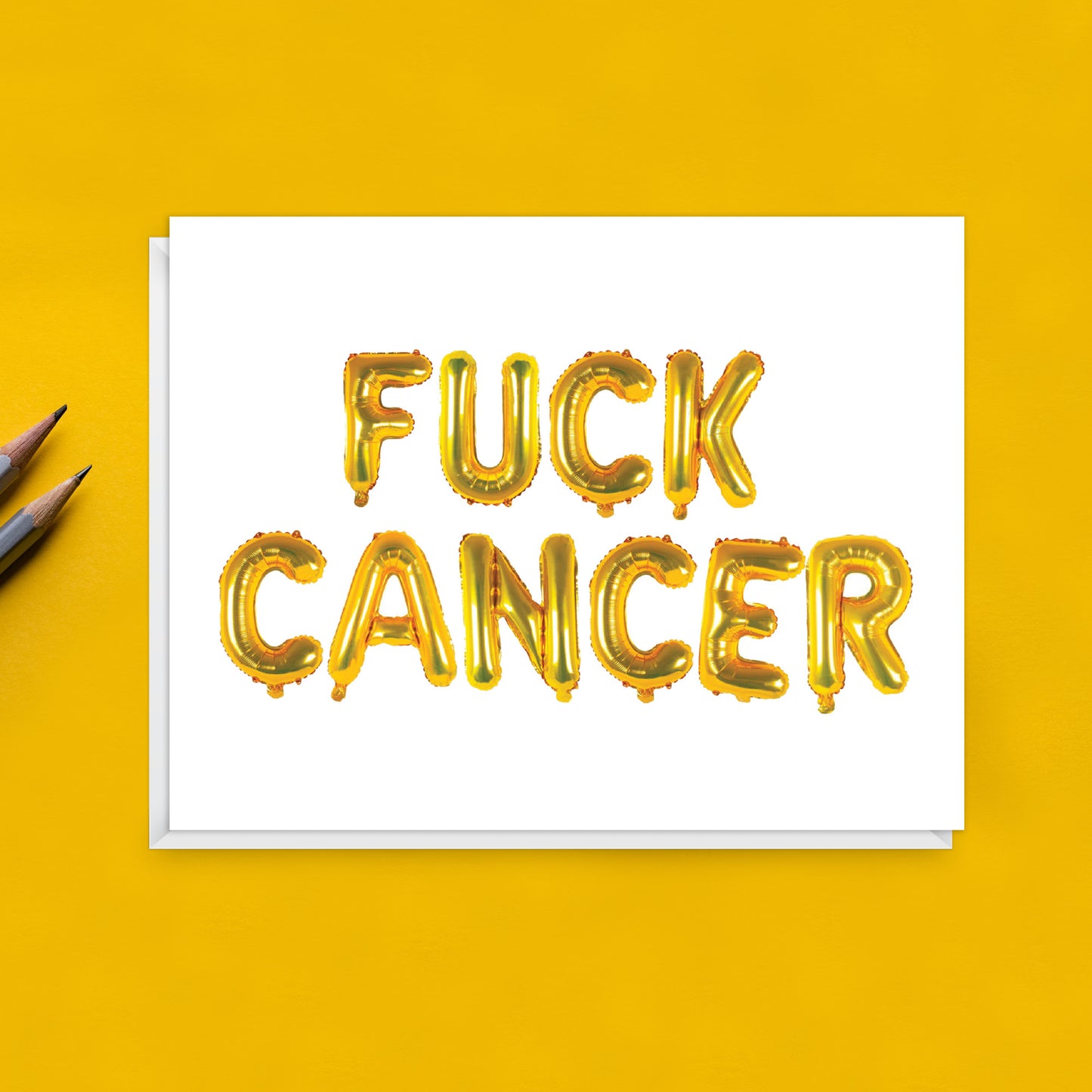FUCK CANCER card